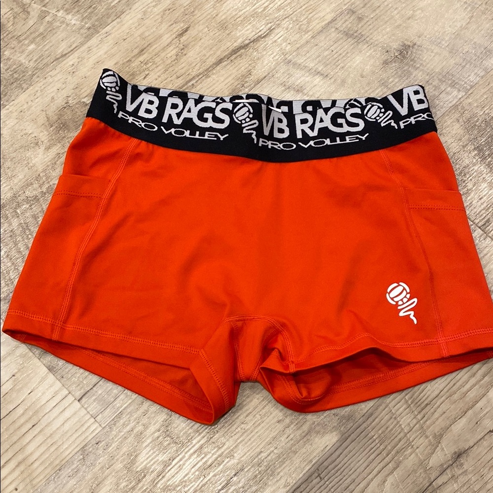 Women's Orange Athletic Shorts